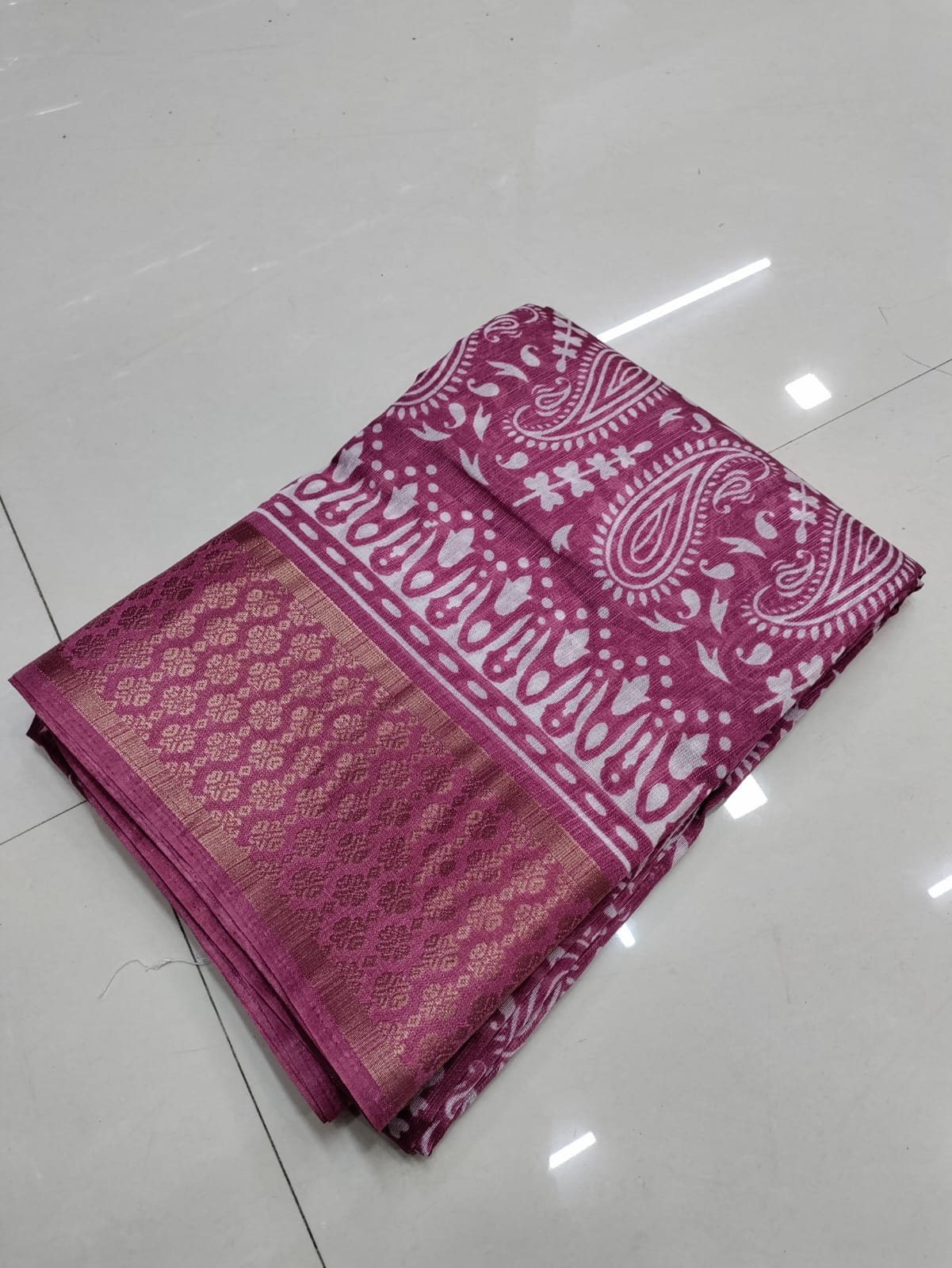 KGM Batik Cotton Silk Printed Non Catalog Sarees